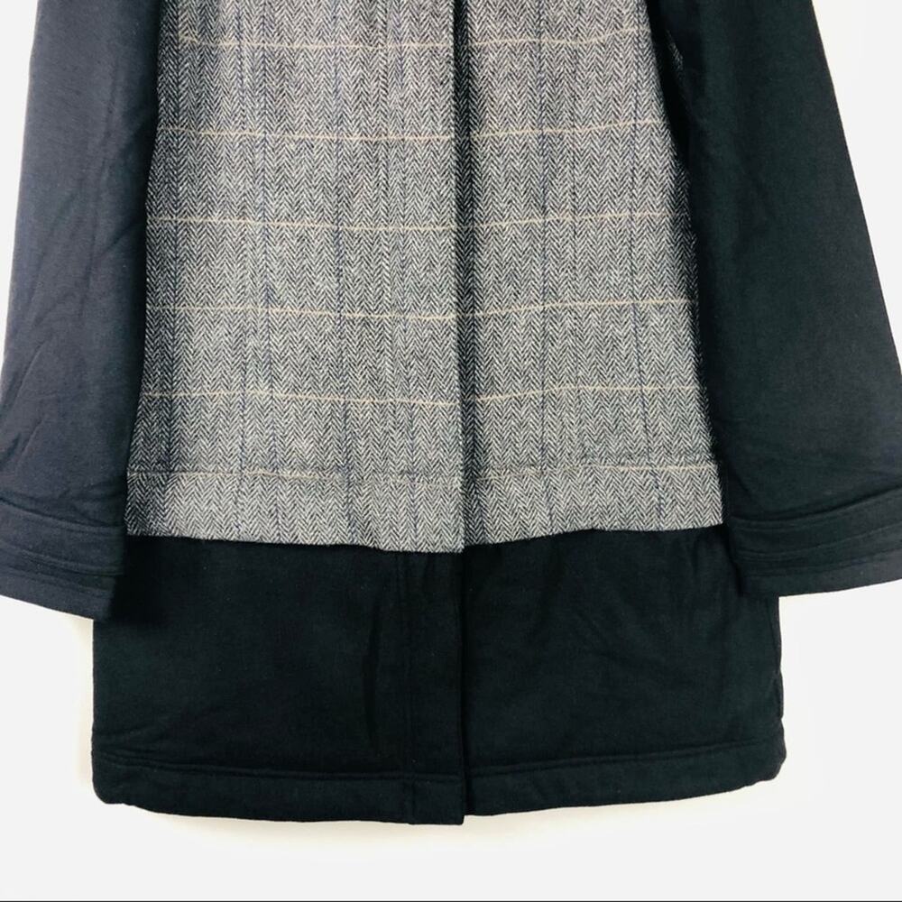 NWT Prana Grey black wool herringbone Caprise convertible jacket medium - Picture 4 of 14